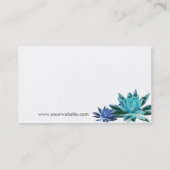 Lotus Visitekaartje (blauw) (Achterkant)