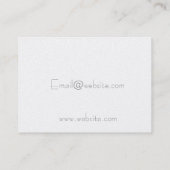 LOTUS-VISITEKAARTJE VISITEKAARTJE (Achterkant)