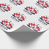 Lotus voor POTUS Kamala Harris 2024 Cadeaupapier (Hoek)