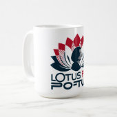 Lotus voor POTUS Kamala Harris 2024 Koffiemok (Voorkant links)
