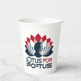 Lotus voor POTUS Kamala Harris 2024 Papieren Bekers