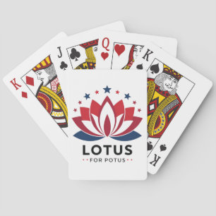 Lotus voor POTUS Kamala Harris 2024 Pokerkaarten