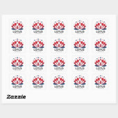 Lotus voor POTUS Kamala Harris 2024 Vierkante Sticker (Vel)