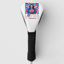 Lotus voor Potus Kamala Harris President Campaign Golfheadcover
