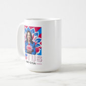 Lotus voor Potus Kamala Harris President Campaign Koffiemok (Voorkant links)