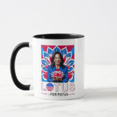 Lotus voor Potus Kamala Harris President Campaign Mok (Links)