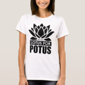 Lotus voor Potus Kamala Harris T-shirt voor dames (Voorkant)