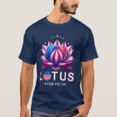 Lotus voor Potus Kamala Harris Trendy Lotus Potus T-shirt (Voorkant)