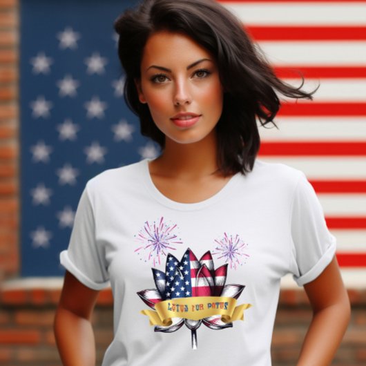 Lotus voor POTUS Politiek T-shirt