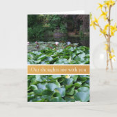Lotus Vreedzame Tuin condoleert sympathiekaart Kaart (Gele Bloem)