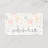 Lotus Vrouw Pictogram | Goudmarmer | Bloemdoedels Visitekaartje (Achterkant)