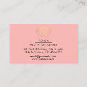 Lotus Water kleur Yoga Docent Holistische Gezondhe Visitekaartje (Achterkant)