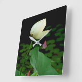 Lotus Water Lily Bud Vierkante Klok (Hoek)