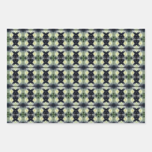 Lotus Water Lily Flower Abstract, aangepast Inpakpapier Vel (Voorkant 3)