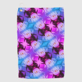 Lotus Water Lily Flower Abstract Art Patroon Golfhanddoek (Voorkant)