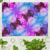 Lotus Water Lily Flower Abstract Art Patroon Theedoek (Gevouwen)