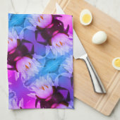 Lotus Water Lily Flower Abstract Art Patroon Theedoek (Quarter Fold)