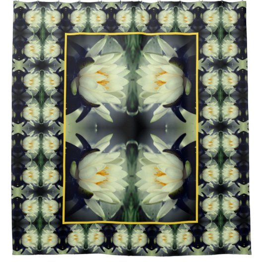 Lotus Water Lily Flower Abstract Douchegordijn (Voorkant)