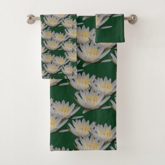 Lotus Water Lily Flower Bad Handdoek (Insitu)