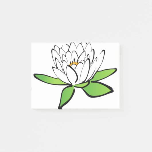 Lotus Water Lily Flower Bloom Blossom Post-it® Notes (Voorkant)