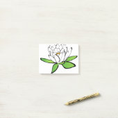 Lotus Water Lily Flower Bloom Blossom Post-it® Notes (Op bureau)