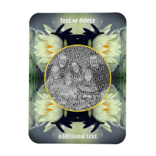 Lotus Water Lily Flower Creëer Uw eigen foto Magneet