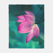 Lotus Water Lily Flower Fleece Deken (Voorkant)