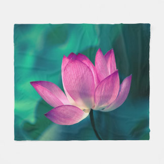 Lotus Water Lily Flower Fleece Deken