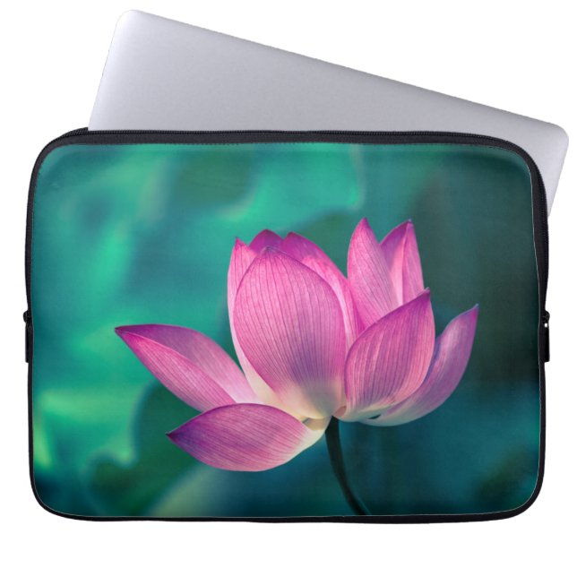 Lotus Water Lily Flower Laptop Sleeve (Voorkant)