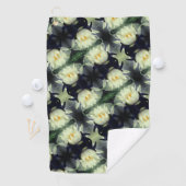 Lotus Water Lily Flower Pattern Golfhanddoek (Insitu)