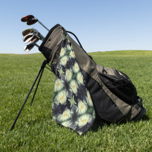 Lotus Water Lily Flower Pattern Golfhanddoek