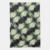 Lotus Water Lily Flower Pattern Theedoek (Verticaal)