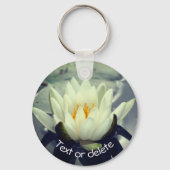 Lotus Water Lily Flower Personalized Sleutelhanger (Voorkant)
