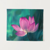 Lotus Water Lily Flower Wandkleed (Voorkant (horizontaal))