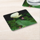 Lotus Water Lily Kartonnen Onderzetters (Schuin)