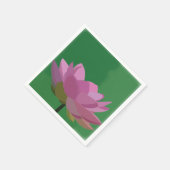 Lotus Water Lily Pink Flower Floral Servet (Hoek)