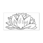 Lotus, Waterlelie, Bloemen, de Illustratie van de Rubberstempel (Afrduk)
