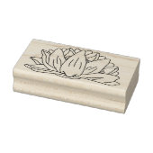 Lotus, Waterlelie, Bloemen, de Illustratie van de  Rubberstempel (Stempel)