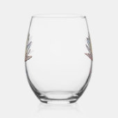 Lotus Waterlelie Bloesem Pastel Bloemen Wijnglas Zonder Voet (Links)