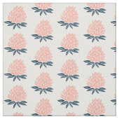 Lotus Waterlily Pink Blue Pattern Stof (Swatch)