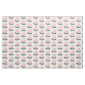 Lotus Waterlily Pink Blue Pattern Stof (Fat Quarter)