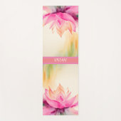 Lotus Waterverf Abstract Zen Design Yogamat (Voorkant)