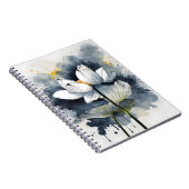 Lotus - Waterverf bloemen Notitieboek (Rechterzijde)