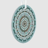 Lotus Weave Acryl Ornament (voorkant)