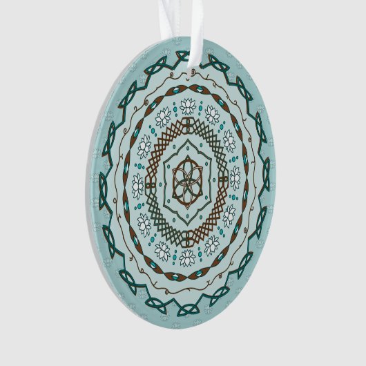Lotus Weave Acryl Ornament (voorkant)