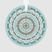 Lotus Weave Acryl Ornament (achterkant)