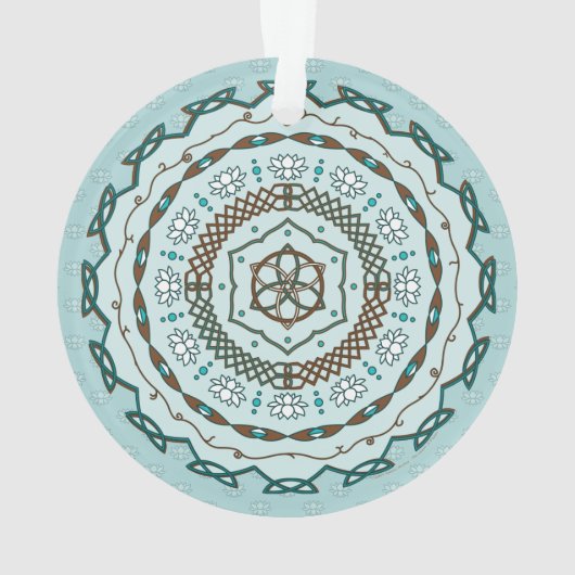 Lotus Weave Acryl Ornament (achterkant)