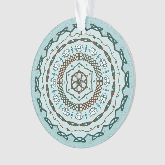 Lotus Weave Acryl Ornament (voorkant)