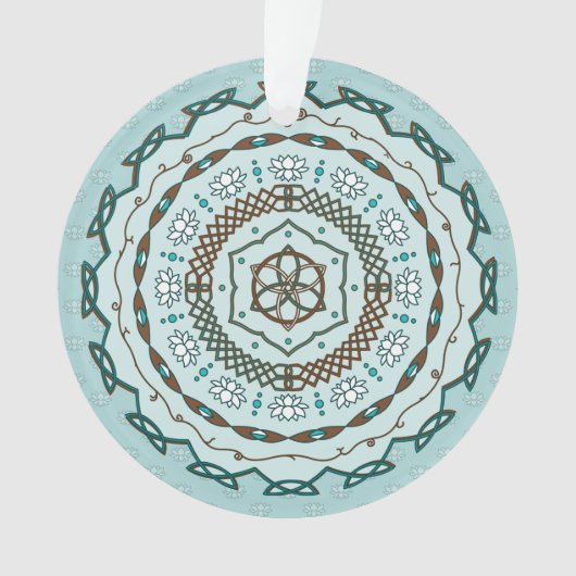 Lotus Weave Acryl Ornament (voorkant)