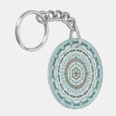 Lotus Weave Acryl Sleutelhanger (Voorkant Links)